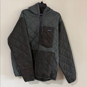 Patagonia Men's Quilted Puffer Jacket - Dark Gray